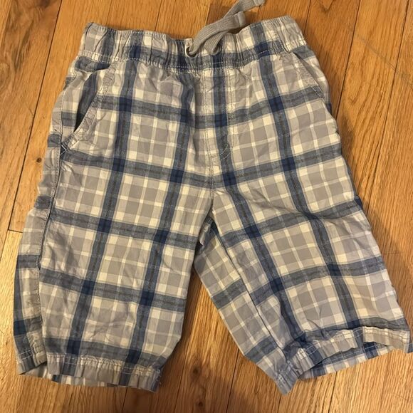 Boys size 6 shorts lot Gymboree and old navy blue plaid check - Picture 4 of 5